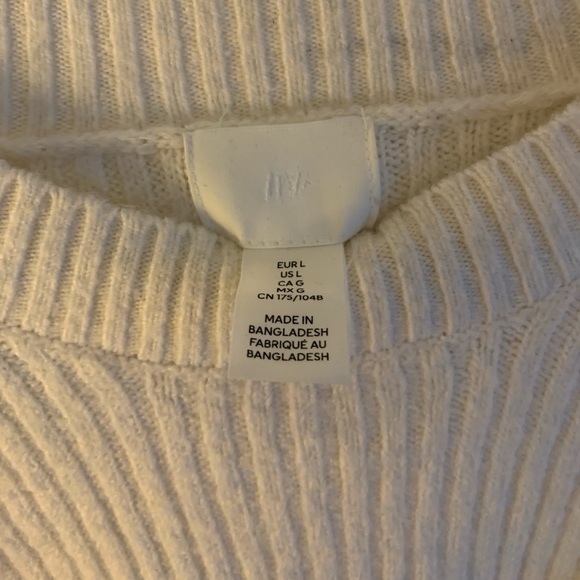 H&M rib knit sweater size L - Picture 5 of 6